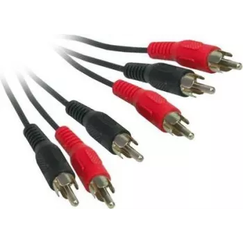 Câble vidéo composite + audio stéréo Good Connections AVB-02, 3x RCA mâle vers 3x RCA mâle, 2 m, noir