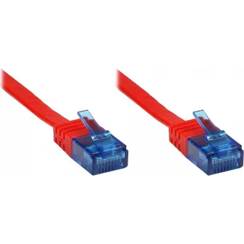 Câble patch plat Cat.6a U/UTP Good Connections, RJ45, 500 MHz, rouge, 3 m 8060-HF030R