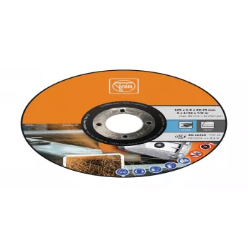 Disque à tronçonner droit Fein 63709013010 125 mm x 22,23 mm, épaisseur 1,0 mm, pour acier inoxydable et métal, lot de 25