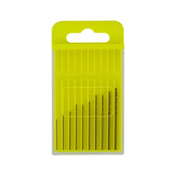 Ensemble de forets hélicoïdaux HSS cobalt Donau Elektronik HSS-CO-200, 10 pièces, 0,3–1,2 mm, DIN 338, queue cylindrique