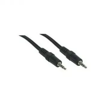 Câble audio stéréo GoodConnections 3,5 mm mâle vers mâle, 1,5 m, plaqué or, noir (1970-EX)