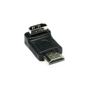 Adaptateur HDMI Good Connections 19 broches mâle vers femelle, coudé vers le bas, noir (HDMI-FMWU)