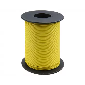 Donau Elektronik 105-3-100 Fil de câblage 1 x 0,20 mm² jaune 100 m