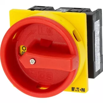 Eaton T3-1-102/EA/SVB commutateur à cames, 3 pôles, 32 A, verrouillable, jaune/rouge