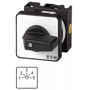 Commutateur à came Eaton T0-3-8232/E 3 pôles 20 A 690 V AC, montage frontal, IP65, noir/gris 026988