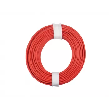 Donau Elektronik 175-010 fil souple LiY 1 x 0,75 mm² rouge 1 pièce