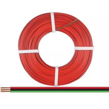 Donau Elektronik 318-014-25 fil souple 3 x 0,14 mm² rouge, noir, vert 25 m