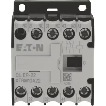 Eaton DILER-22-G(24VDC) Mini Contactor, 4-pole, 2NO+2NC, 24V DC Coil 010042
