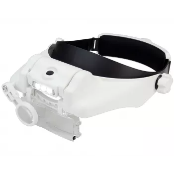 Donau Elektronik KBLP60 loupe frontale LED Premium 1,5x-11,5x blanche