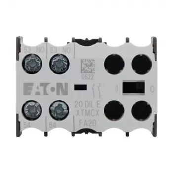 Eaton 20DILE bloc de contacts auxiliaires, 45 x 86 x 58 mm, -25 à 50 °C, noir/blanc 010208