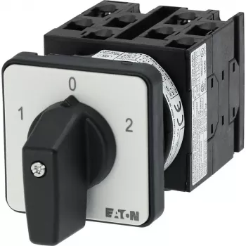 Eaton T0-4-8213/E commutateur à cames tétrapolaire 20 A 690 V IP65 poignée rotative noire 031726