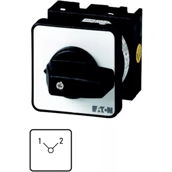 Eaton T0-3-8222/E commutateur à cames tripolaire 20 A 690 V AC, noir/argent 048339