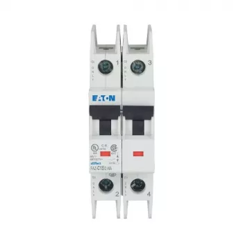Eaton FAZ-C15/2-NA disjoncteur miniature (MCB) 15 A bipolaire courbe C 102169