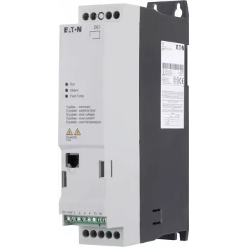 Eaton DE1-124D3FN-N20N variateur de fréquence 0,75 kW monophasé 200-240 V, IP20, noir/blanc 174330