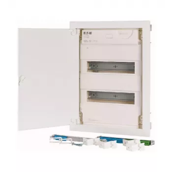 Eaton KLV-24UPP-F coffret de distribution multimédia, encastré, 24 modules, porte blanche 178800