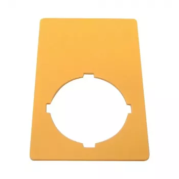 Eaton M22-XZK1-D99 plaque signalétique d'arrêt d'urgence, jaune, 90x90mm, NOT-HALT 121089