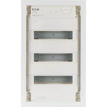Eaton KLV-36HWP-F coffret de distribution en saillie, 3 rangées, 36 modules, porte transparente, blanc 178810