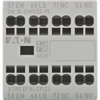 EATON DILA-XHIV22-PI bloc de contacts auxiliaires, 4 pôles, 2NO+2NC, 16 A, montage latéral 199322