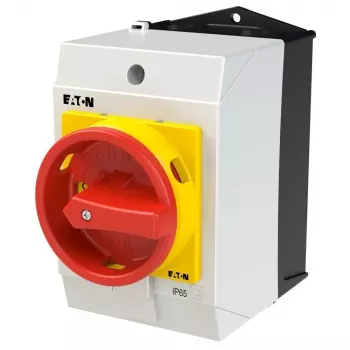 Eaton T0-4-8344/I1/SVB commutateur à cames, 4 pôles, 20 A, 690 V, 3 positions, montage frontal, poignée noire 207163