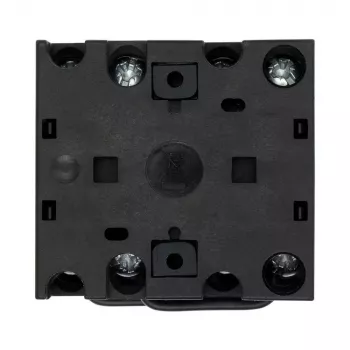 Eaton T0-1-15421/E commutateur à cames, 1 pôle, marche-arrêt, 20 A, 690 V AC, levier à bascule, noir, plaque frontale 48x48 mm 095806
