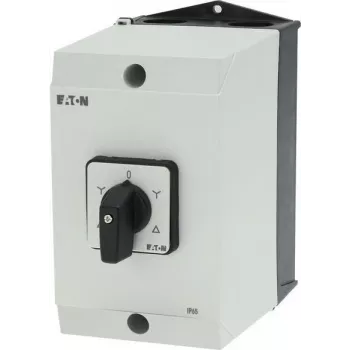 Commutateur rotatif Eaton 207537 3 pôles, 20 A, 690 V, montage frontal, noir/blanc