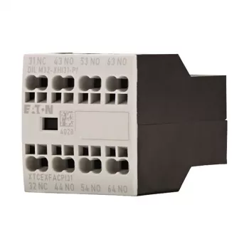 Eaton DILM32-XHI31-PI bloc de contacts auxiliaires, 3NO+1NC, 4A, bornes à vis, montage frontal pour contacteurs DILM7-DILM32 199312