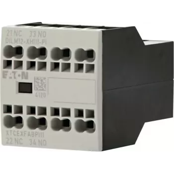 Eaton DILM12-XHI11 bloc de contacts auxiliaires, 1NO+1NC, montage frontal, bornes à vis 199456