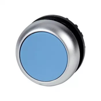 Eaton M22-DR-B bouton-poussoir, bleu, chrome, plastique, IP66/IP67/IP69 216623