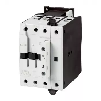 Eaton DILMP63 contacteur de puissance, 3 pôles, 63 A, bobine 230 V AC 50 Hz / 240 V AC 60 Hz, 1 NO + 1 NC, IP00 109855