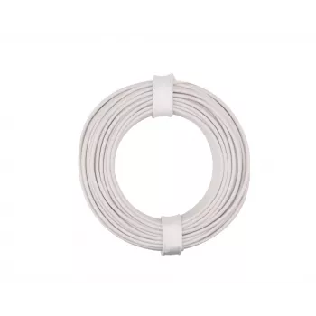 Donau Elektronik 175-015 fil souple LiY 1 x 0,75 mm² blanc 10 m