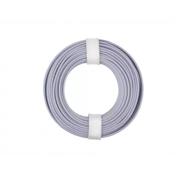 Donau Elektronik 175-019 fil souple LiY 1 x 0,75 mm² gris 10 m