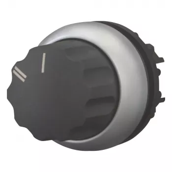 Eaton M22-WR-X92 sélecteur, 2 positions, maintenu, bouton rotatif, noir
