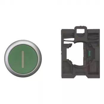 Eaton M22-D-G-X1-K10-BVP bouton-poussoir avec anneau frontal en plastique, vert, 1 NO 110937