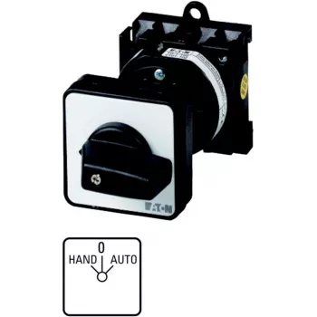 Interrupteur Eaton T0-1-15431/Z, 1 pôle, noir/blanc