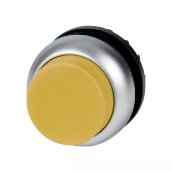 Actionneur de bouton-poussoir lumineux Eaton M22-DLH-Y, surélevé, jaune, vierge 216971