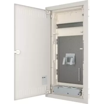 Tableau de distribution encastré Eaton KLV-48HWM-F, 48 modules, 4 rangées, porte transparente, blanc 178836