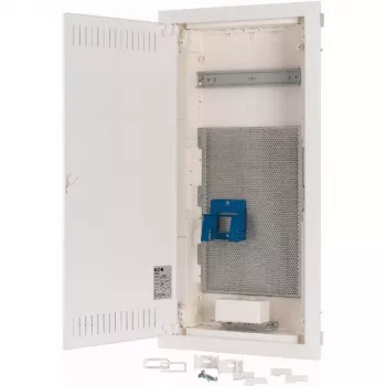 Tableau de distribution encastré Eaton KLV-48HWM-F, 48 modules, 4 rangées, porte transparente, blanc 178836