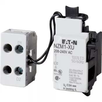 Déclencheur à minimum de tension Eaton avec bloc de bornes monté latéralement pour disjoncteurs NZM1 (259442)