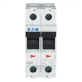 Interrupteur principal Eaton 2 pôles 20 A 230 V gris 276259