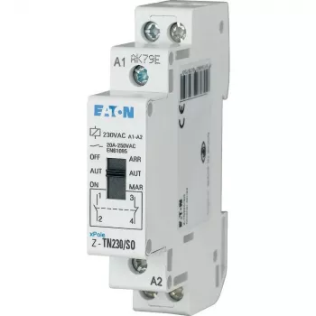 Eaton Z-TN24/SS interrupteur impulsionnel, rail DIN, 2 NO + 1 NC, 20 A, 24 V AC/DC Y7-267976