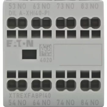 Eaton DILA-XHI40-PI bloc de contacts auxiliaires, 4 NO, montage frontal, bornes push-in 199317