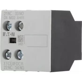 Eaton bloc de contacts auxiliaires 1NO+1NC 2 pôles montage frontal pour contacteurs DILM DILM32-XHI11 277376
