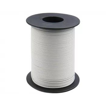 Donau Elektronik 105-5-100 fil de câblage 1 x 0,20 mm² blanc 100 m