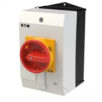 Eaton T3-3-8342/I2/SVB interrupteur principal 6 pôles, 32 A, rouge/jaune 207208