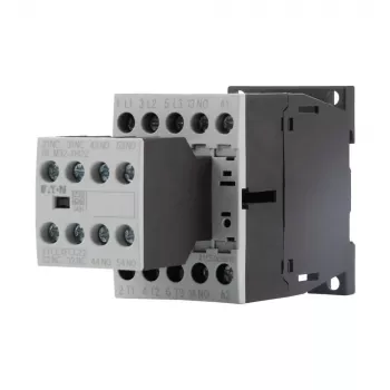 Contacteur de puissance Eaton DILM9-32, 3 pôles, 9 A, bobine 230 V AC, 1 contact auxiliaire NO, IP20 276795