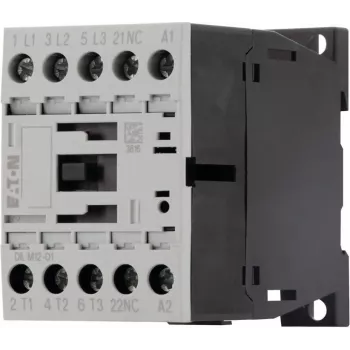 Contacteur moteur Eaton DILM12-01 3 pôles, bobine 230 V AC / 240 V AC, 12 A, 1 contact auxiliaire NC 276865