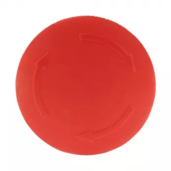 Bouton-poussoir d'arrêt d'urgence Eaton M22-PVT45P, tête champignon, 45 mm, bouton rouge, collerette jaune, déverrouillage par traction 121462