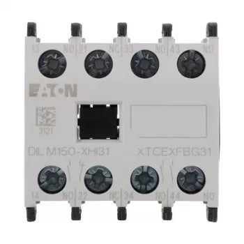 Eaton DILM150-XHI31 bloc de contacts auxiliaires, 3NO+1NC, montage frontal, bornes à vis 277949