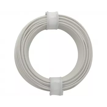 Donau Elektronik 118-5 fil souple 1 x 0,14 mm² blanc 10 m