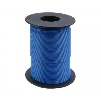 Donau Elektronik 119-12 fil souple 1 x 0,14 mm² bleu 100 m
